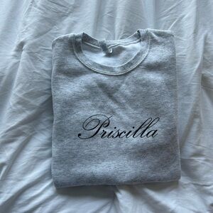 Priscilla movie logo grey sweatshirt
